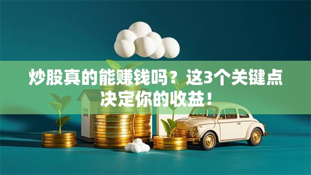 炒股真的能赚钱吗？这3个关键点决定你的收益！
