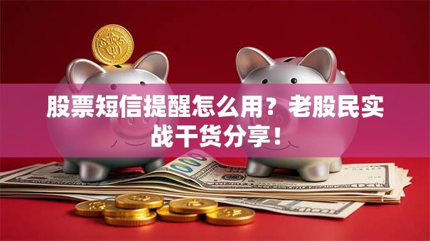 股票短信提醒怎么用？老股民实战干货分享！