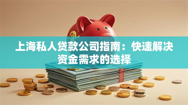上海私人贷款公司指南：快速解决资金需求的选择
