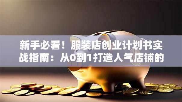 新手必看！服装店创业计划书实战指南：从0到1打造人气店铺的5大秘诀