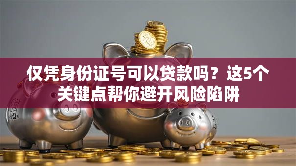 仅凭身份证号可以贷款吗？这5个关键点帮你避开风险陷阱