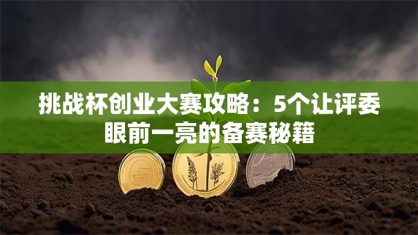 挑战杯创业大赛攻略：5个让评委眼前一亮的备赛秘籍