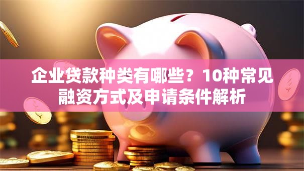 企业贷款种类有哪些？10种常见融资方式及申请条件解析