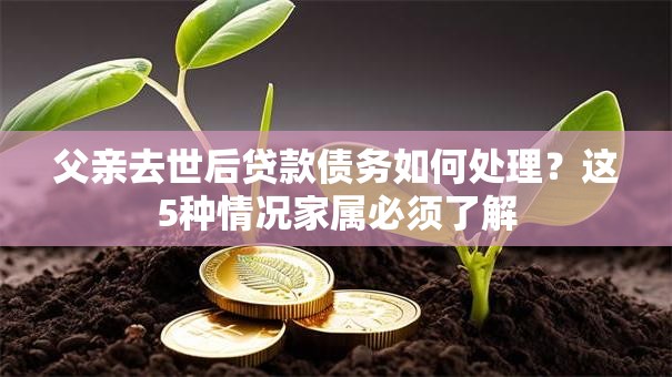 父亲去世后贷款债务如何处理？这5种情况家属必须了解