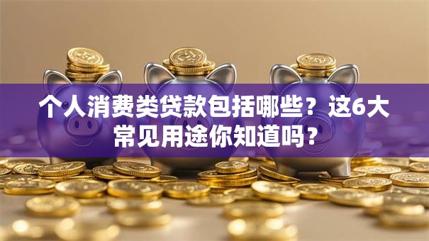 个人消费类贷款包括哪些？这6大常见用途你知道吗？