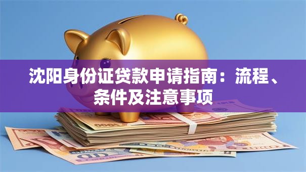 沈阳身份证贷款申请指南：流程、条件及注意事项