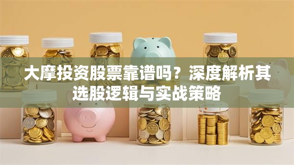 大摩投资股票靠谱吗？深度解析其选股逻辑与实战策略