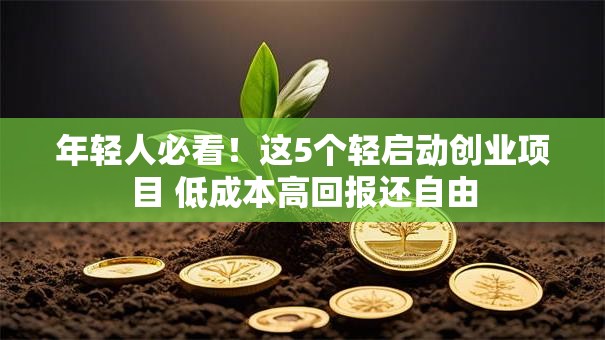 年轻人必看！这5个轻启动创业项目 低成本高回报还自由