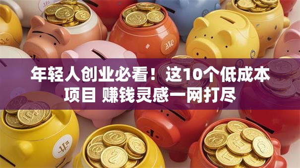 年轻人创业必看！这10个低成本项目 赚钱灵感一网打尽