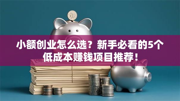 小额创业怎么选？新手必看的5个低成本赚钱项目推荐！