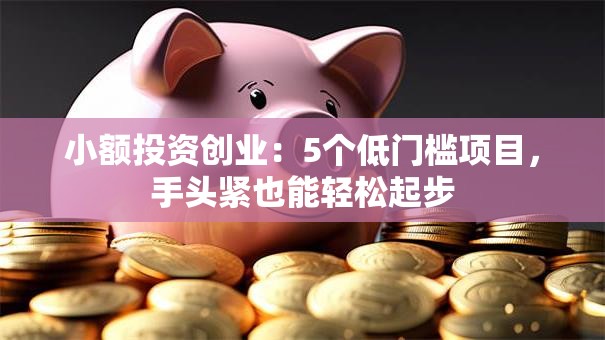 小额投资创业：5个低门槛项目，手头紧也能轻松起步