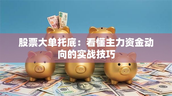 股票大单托底：看懂主力资金动向的实战技巧