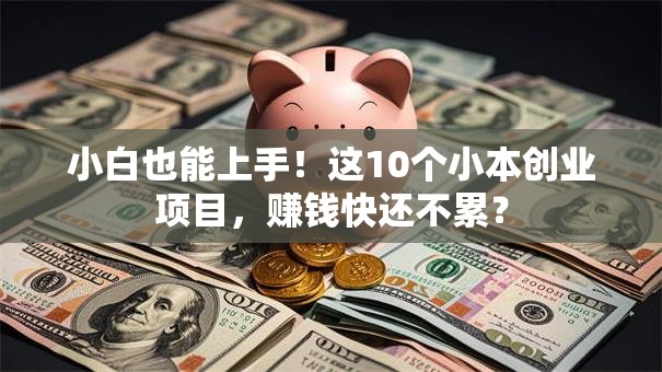 小白也能上手！这10个小本创业项目，赚钱快还不累？