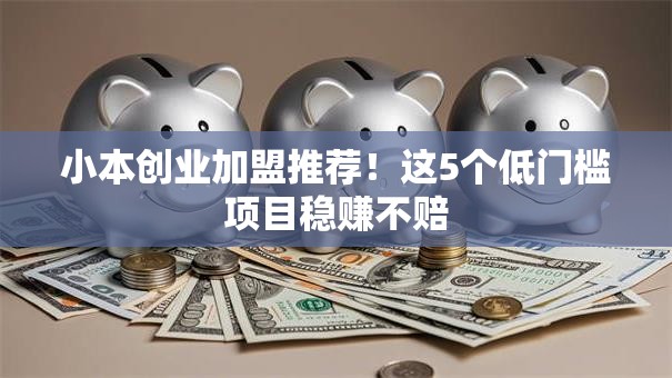小本创业加盟推荐！这5个低门槛项目稳赚不赔