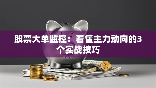 股票大单监控：看懂主力动向的3个实战技巧