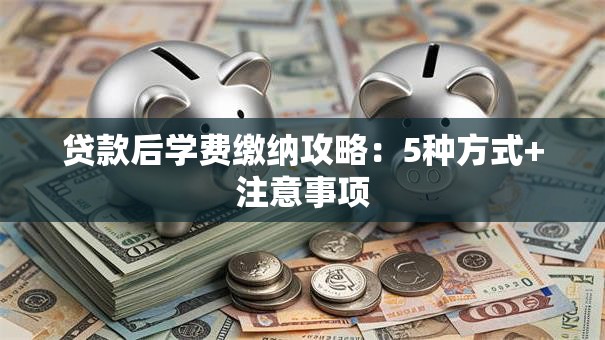 贷款后学费缴纳攻略：5种方式+注意事项