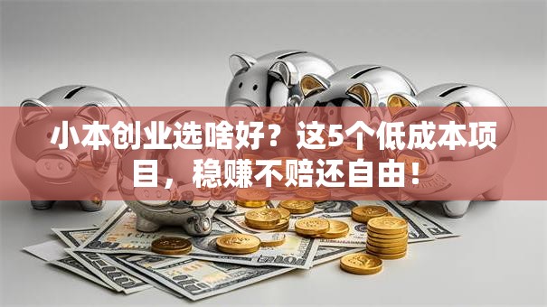 小本创业选啥好？这5个低成本项目，稳赚不赔还自由！
