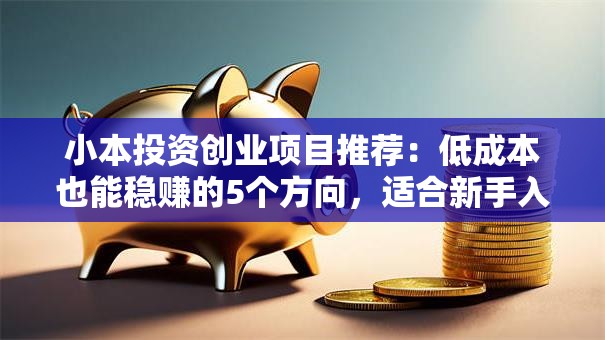 小本投资创业项目推荐：低成本也能稳赚的5个方向，适合新手入局！
