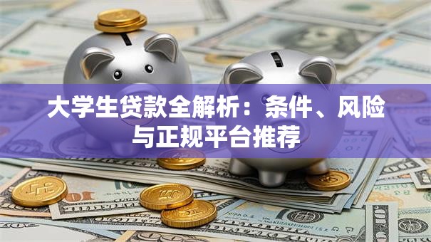大学生贷款全解析：条件、风险与正规平台推荐