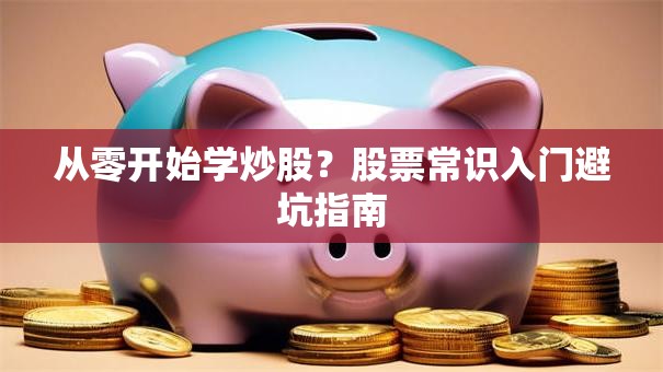 从零开始学炒股？股票常识入门避坑指南