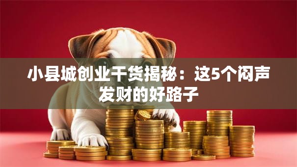 小县城创业干货揭秘：这5个闷声发财的好路子