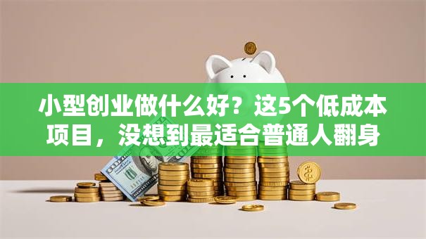 小型创业做什么好？这5个低成本项目，没想到最适合普通人翻身！