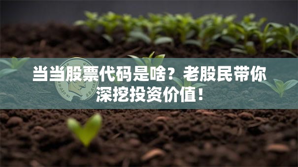 当当股票代码是啥？老股民带你深挖投资价值！