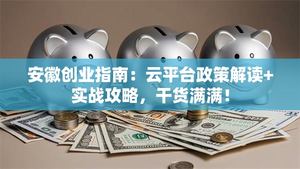 安徽创业指南：云平台政策解读+实战攻略，干货满满！