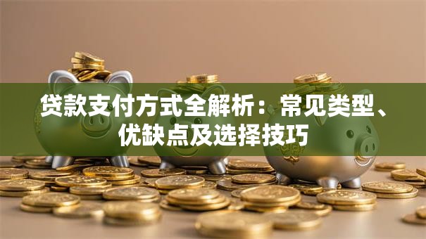 贷款支付方式全解析：常见类型、优缺点及选择技巧