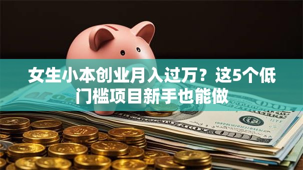 女生小本创业月入过万？这5个低门槛项目新手也能做