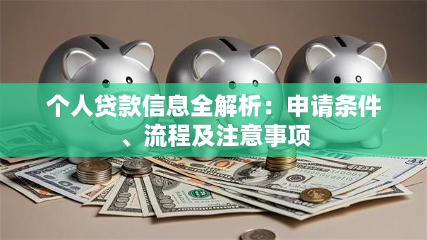 个人贷款信息全解析：申请条件、流程及注意事项
