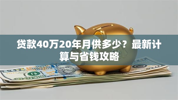 贷款40万20年月供多少？最新计算与省钱攻略