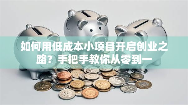 如何用低成本小项目开启创业之路？手把手教你从零到一