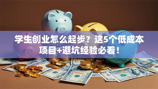学生创业怎么起步？这5个低成本项目+避坑经验必看！
