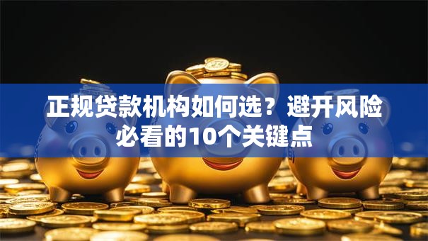 正规贷款机构如何选？避开风险必看的10个关键点