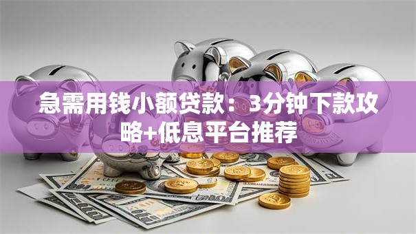急需用钱小额贷款：3分钟下款攻略+低息平台推荐