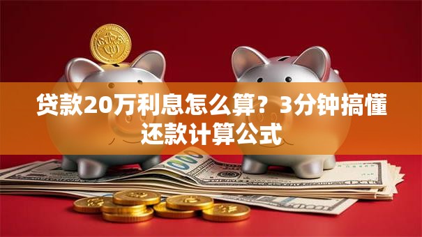 贷款20万利息怎么算？3分钟搞懂还款计算公式