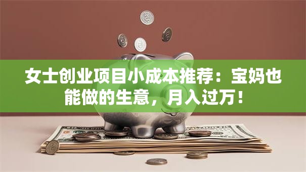 女士创业项目小成本推荐：宝妈也能做的生意，月入过万！