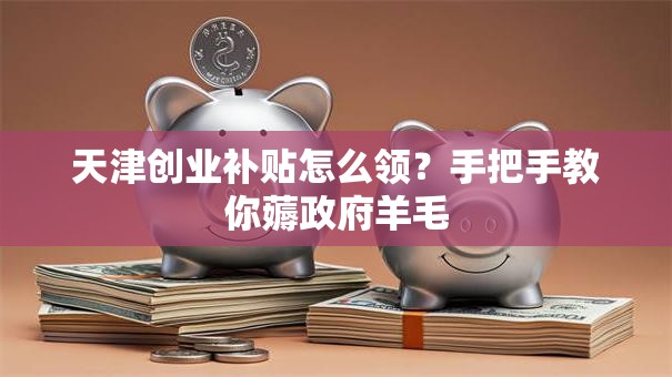 天津创业补贴怎么领？手把手教你薅政府羊毛