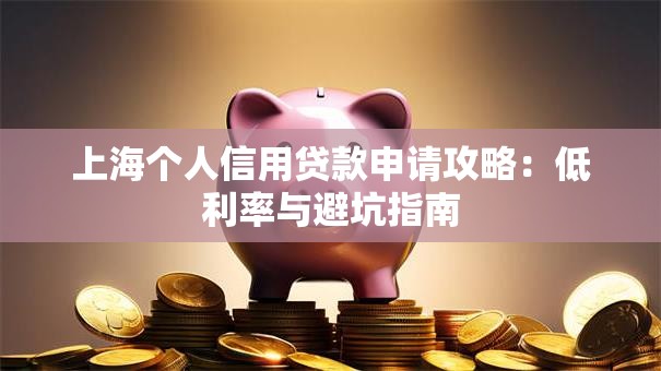 上海个人信用贷款申请攻略：低利率与避坑指南