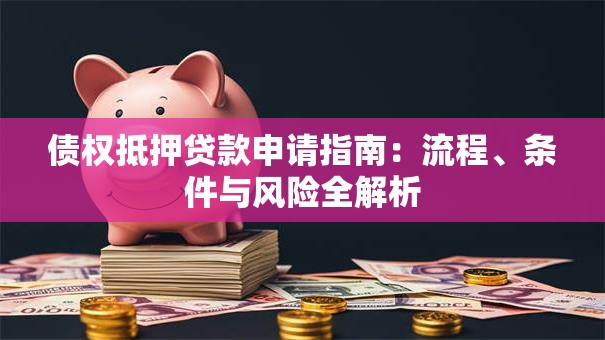 债权抵押贷款申请指南：流程、条件与风险全解析