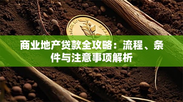 商业地产贷款全攻略：流程、条件与注意事项解析