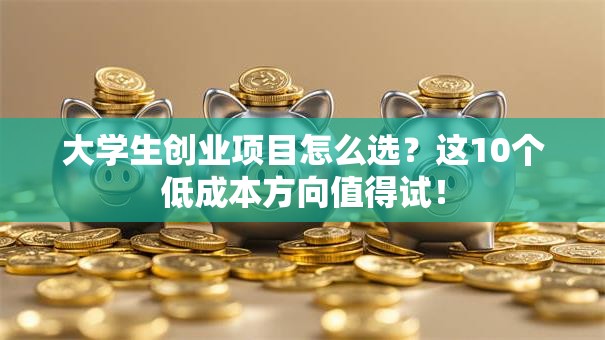 大学生创业项目怎么选？这10个低成本方向值得试！