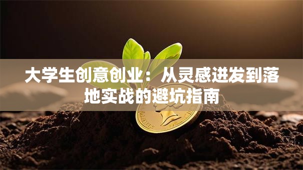 大学生创意创业：从灵感迸发到落地实战的避坑指南