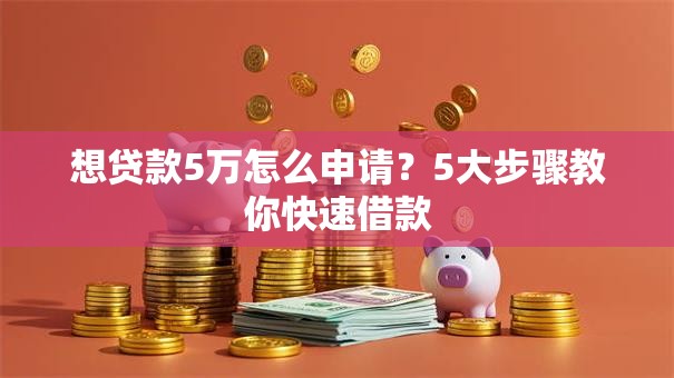 想贷款5万怎么申请？5大步骤教你快速借款