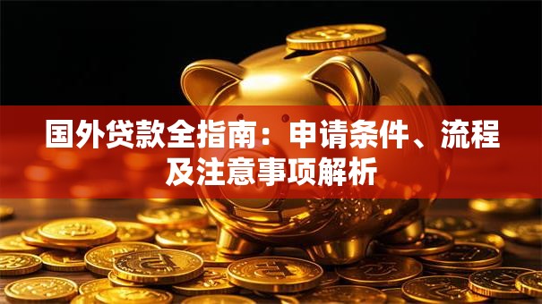国外贷款全指南：申请条件、流程及注意事项解析