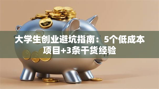 大学生创业避坑指南：5个低成本项目+3条干货经验