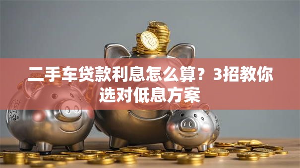 二手车贷款利息怎么算？3招教你选对低息方案