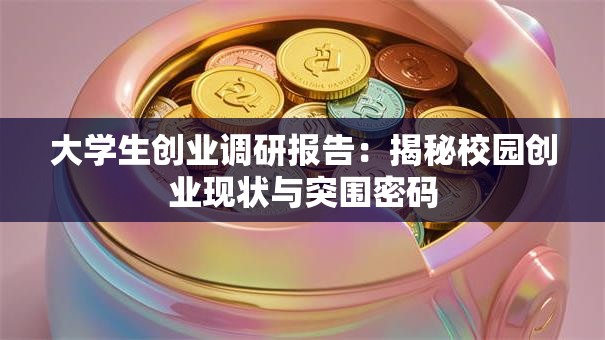 大学生创业调研报告：揭秘校园创业现状与突围密码