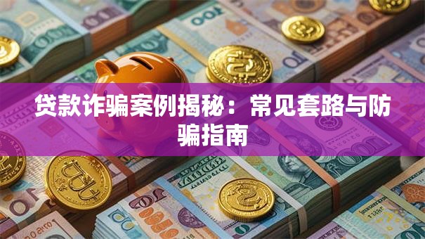 贷款诈骗案例揭秘：常见套路与防骗指南
